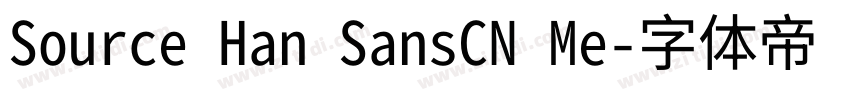 Source Han SansCN Me字体转换